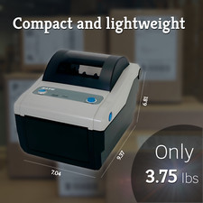 Compact Comercial Shipping Label 4x6 Printer 300 dpi USPS UPS FedEx Stamps picture