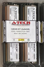 A-Tech 128GB (2x64GB) DDR3L PC3L-10600 ECC Load Reduced LRDIMM 240p picture
