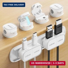 6 Pack Magnetic Cable Clips [1s Open/Lock], Cord Organizer Holder picture