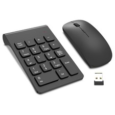 TRELC Wireless Numeric Keypad, Mini 2.4G 18 Keys Number Pad, Portable Silent ... picture