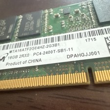 Micron 16GB DDR4 Laptop RAM SODIMM PC4-2400T MTA16ATF2G64HZ - 2G3B1 2Rx8 picture