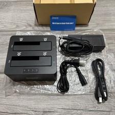 iDsonix Hard Drive Docking Station 2 Dual Bay Cloning USB 3.0 SATA III IDD-U3201 picture