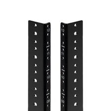 NavePoint Vertical Rack Rail Pair DIY Kit With Hardware Black 20U picture