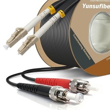 75m OM1 LC to ST Duplex Fiber Optic Cable OFNR 62.5/125 Multimode picture