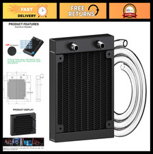12 Pipe Aluminum Water Cooling Radiator for PC CPU - 120mm Heat Exchanger System picture