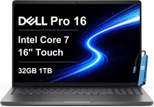 Dell Upgraded Pro 16'' FHD+ Touchscreen PC16250 Core 7 150U 1TB SSD 32GB RAM picture