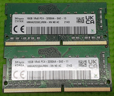 32GB SK Hynix (2 x 16GB) PC4- 3200AA 1Rx8 SODIMM Laptop HMAA2GS6CJR8N-XN picture