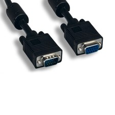 KNTK 100' SVGA Video Extension Cable 28AWG HD15 15Pin for TV PC Monitor Display picture