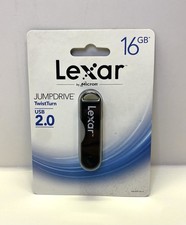 Lexar by Micron - 16GB USB 2.0 - TwistTurn Jump Drive (Black) - Sealed NEW picture