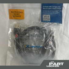 3-Pack Short USB-A to Mini USB-B Cable (3 FT each cable) picture