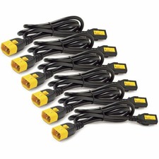 APC NetShelter Power Cord Kit (6 ea), Locking, C13 to C14, 1.2m, North America picture