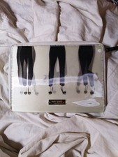 Vintage kate spade White Tablet Case with Black Leg Silhouette Graphic Rare picture