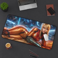 Samus Aran XXL Gaming Desk Mat Mouse Pad Keyboard Pad Gamer Setup picture