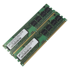 LOT OF 2X MICRON DESKTOP RAM MT8HTF646AY-40EB8 512MB DDR2 CL3 ECC UNBUFFERED picture