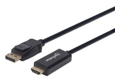 Manhattan DisplayPort 1.2 to HDMI Cable, 4K@60Hz, 1m, Male to Male, DP With picture