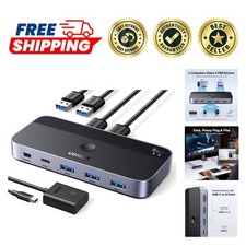 Plug & Play USB 3.0 Switch Hub - Effortlessly Connect 2 PCs & Multiple Devices picture