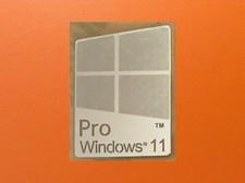 1 PCS Sticker for Window 11 Pro Silver Color Badge Logo Decal Win 11 16mm x 23mm picture
