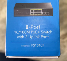 Cudy PoE 8-Port 10/100M Switch w/ 2 Uplink Ports FS1010P Power Over Internet picture