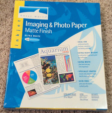 Great White Imaging & Photo Matte Inkjet Photo Paper 8.5x11 White 100 Sheets picture