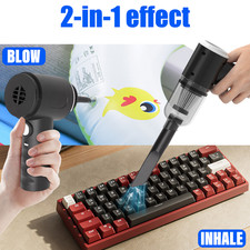 Rechargeable Air Duster Electric Cleaner Cleaning Vacuum for Car/PC/Keyboard/Pet picture