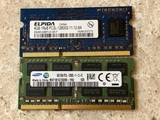 Gently Used Samsung and Elpida 12GB PC3L-12800S-11 Notebook Ram Kit picture