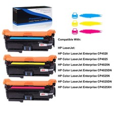 3PK CE260A C M Y Toner Set for HP 647A Color LaserJet CP4025 CP4025n CP4025dn picture