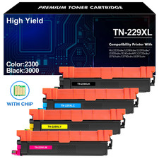TN229XL 229XL TN229 High Yield Toner Cartridge Replacement Color Brother 4-Pack picture