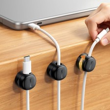 Lamicall 6 Pack Rotating Magnetic Cord Organizer Clips Cable Management | Adh... picture
