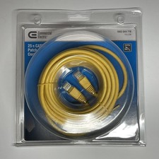 Commercial Electric 25 Ft Cat5e Ethernet Patch Cord Cable Yellow New In Box picture