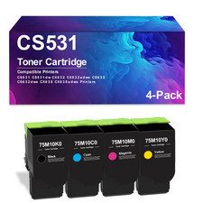 4 Pack CS531 Toner cartridge Works for CS531 CS531dw CX532 CX532adwe CS632 picture