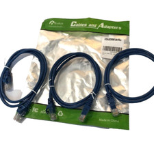 Pack of 3 - Rankie Ethernet Patch Network Cables R1311A NEW. picture