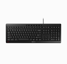Cherry Stream Keyboard, Wired Slim Whisper Quiet, Silent Keys, Black picture