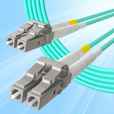 OM3 10Gtek Fiber Patch Cable LC to LC 15m Duplex Multi Mode 50um Micron 10Gb picture