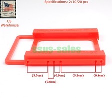 2.5-inch Hard Drive to 3.5-inch Bay Orange Mounting Bracket/Tray Lot 2/10/20PCS picture