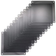 12 Pcs 120mm PVC Black PC Cooler Fan Dust Filter Dustproof Case Cover Compute... picture