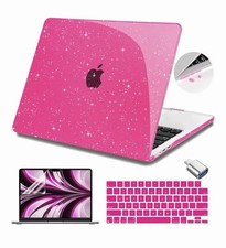 Bling Laptop Cut Out Hard Glitter Case Cover For Macbook Pro Air M1 M2 M3 M4 M5 picture
