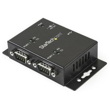 StarTech.com ICUSB2322I 2X USB TO SERIAL ADAPTER HUB 2 Port Industrial Wall ~E~ picture