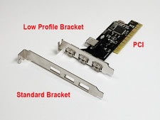  Syba USB2.0 4-Port ( 3-Int + 1-Ext ) PCI Card NEC Chipset Low Profile picture