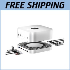 Premium 10-in-1 USB-C Hub for Mac Mini M4 Pro 2024 with Audio & Card Reader-= picture