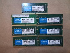 LOT of 7 Crucial 4GB DDR4-2400 SODIMM Laptop RAM CT4G4SFS824A picture