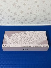 Akko White 155-Key ASA Profile Keycap Set PC Printed Characters Clear picture