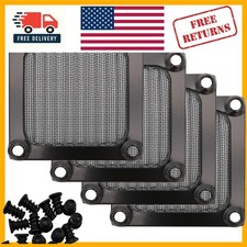 4-Pack Black 60mm Fan Filters with Aluminum Frames - Easy to Install Protection picture