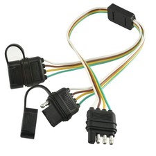 Oyviny 4 Pin Flat Y-Splitter Plug Adapter with 17.5 inch Trailer Extension Harne picture