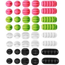 10 Pcs Cable Reel Organizer Cord Management Charger Desktop Clip Wire Holder US picture