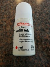 New In Box Office Depot Roll On Refill Ink - Select Color picture