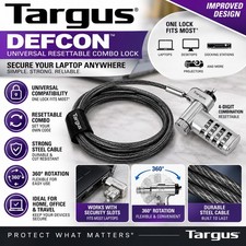 New Targus DEFCON CL Laptop Cable Lock 6.5 Feet With Combination Lock FAST SHIP picture