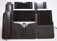 Lot of 2 Cisco VoIP Phone CP-8851 with 8800 Key Expansion Modules picture