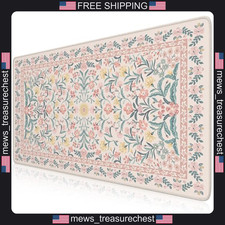 Desk Mat Pink Floral 35.4x15.7in for Office, Gaming, Study picture