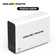 Goldenmate 600W LiFePO4 UPS Pure Sine Wave Backup Battery 10-Year Life for Home picture