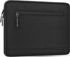 14 Inch Laptop Sleeve, Durable Shockproof Case with Front Pocket for MacBook, Bl picture